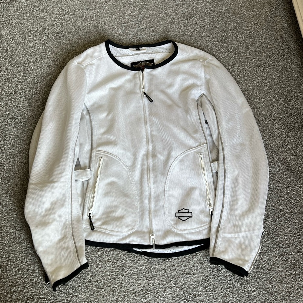 Vintage Harley Davidson polyester outer shell jacket.